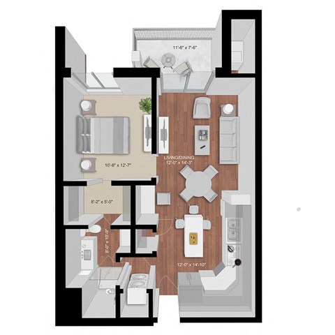 One bedroom apartment